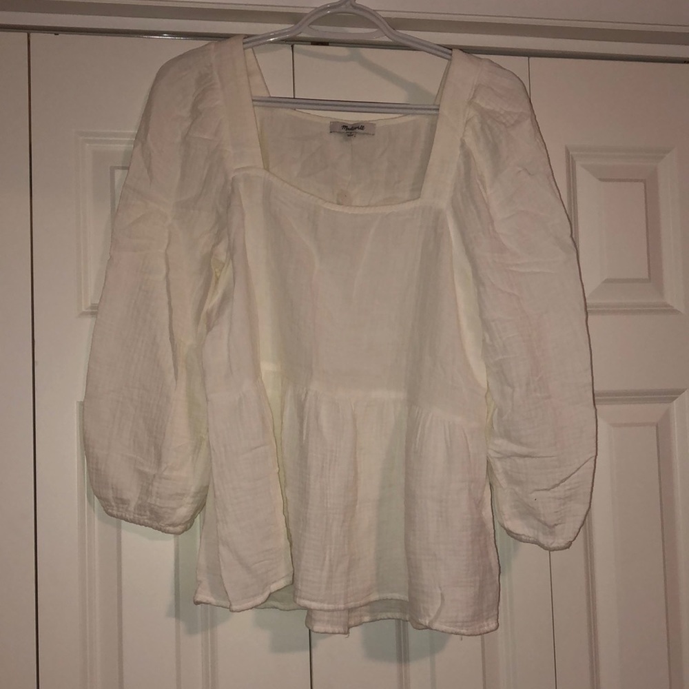 NWT Madewell gauze top